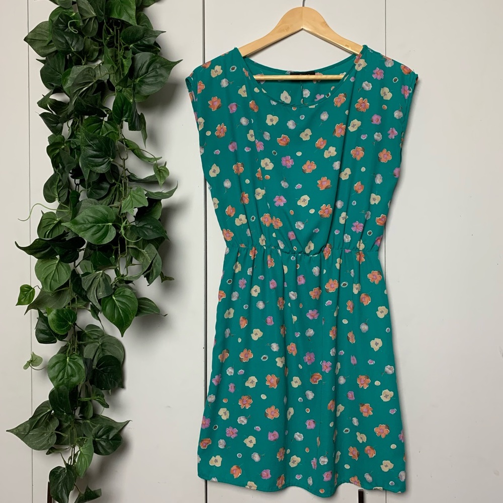 Green Floral Dress